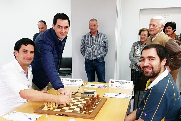 Inicio del Campeonato de Euskadi de Ajedrez Absoluto. Foto: Santiago Gonzalez De La Torre, IM 	-	Modesto Perez Fernandez