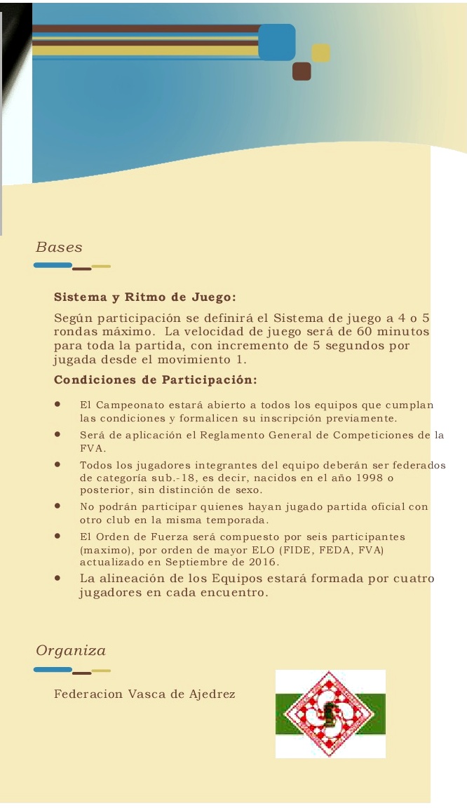 Campeonato de Euskadi de Club Sub-18. Barakaldo, 02 de octubre de 2016