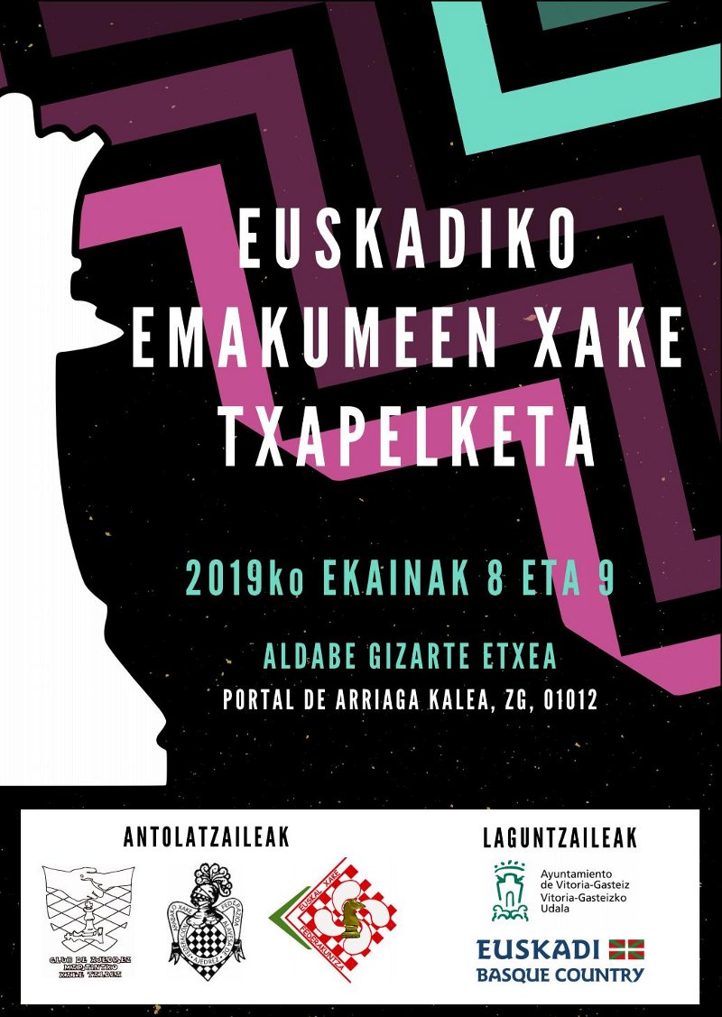 ADIN GUZTIETAKO EMAKUMEZKOEN EUSKADIKO XAKE TXAPELKETA 2019koekainaren 08etik 09ra, Gasteizen