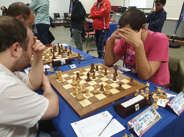 Primera ronda del campeonato de Euskadi de Ajedrez absoluto 2019