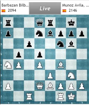 Xabier Barbazan sacrificó caballo y Jose Luis Muños no vio su mejor defensa