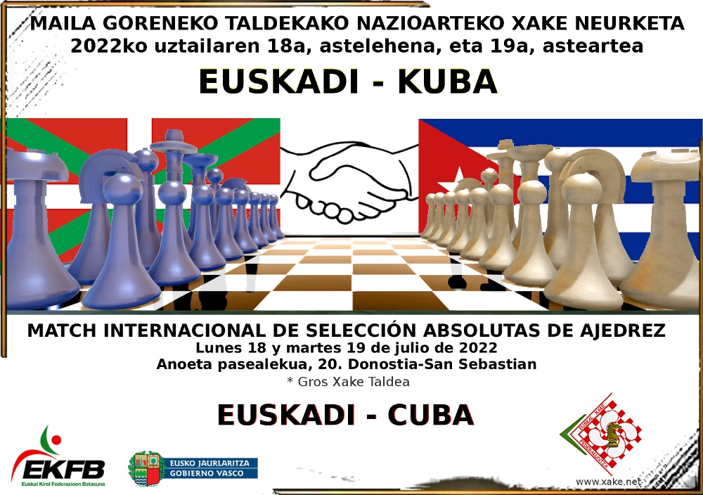 Match internacional de Ajedrez Euskadi-Kuba